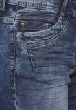 Mittelblaue Jeans Shorts