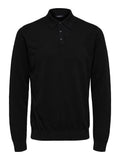 SLHBERG LS KNIT POLO NOOS