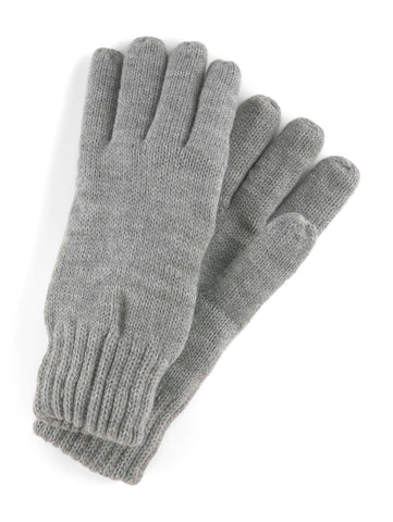 gloves, Heather Grey Melange