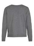 VICOMFY L/S REV V-NECK KNIT TOP/SU/PB