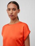 VIELLETTE S/S SATIN TOP - NOOS