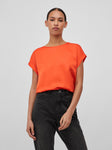 VIELLETTE S/S SATIN TOP - NOOS