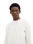 Strukturiertes Sweatshirt mit Brusttasche
