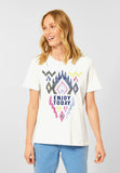 T-Shirt mit Ikat Motiv