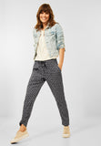 Casual Fit Hose mit Print