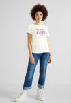 T-Shirt mit Wording Print