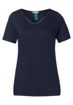 V-Neck Shirt mit Spitze