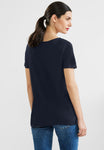 V-Neck Shirt mit Spitze