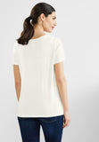 V-Neck Shirt mit Spitze