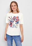 T-Shirt mit Blumen Fotoprint