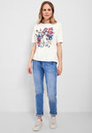 T-Shirt mit Blumen Fotoprint