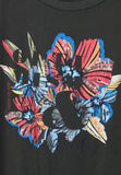 T-Shirt mit Blumen Fotoprint