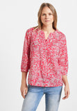 Leichte Print Baumwollbluse