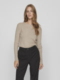 VICOMFY O-NECK L/S KNIT TOP- NOOS