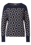 Jacquard Shirt mit Print