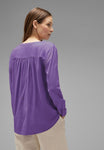 Bluse in Unifarbe