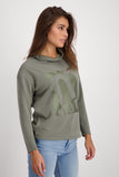 Sweatshirt, frozen green