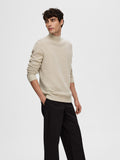 SLHNEWCOBAN LS KNIT HIGH NECK W