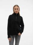 VMGOLDNEEDLE LS ZIP HIGHNECK PULLOVER