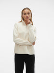 VMGOLDNEEDLE LS ZIP HIGHNECK PULLOVER