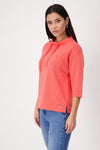 Sweatshirt, bright coral