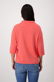 Sweatshirt, bright coral