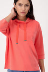 Sweatshirt, bright coral