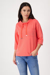 Sweatshirt, bright coral