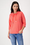 Sweatshirt, bright coral
