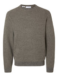 SLHROSS LS KNIT STRUCTURE CREW NECK NOOS