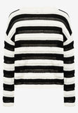 Pullover  schwarz/weiß gestreift  Frühjahrs-Kollektion