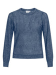 VIVIAN O-NECK L/S GLITTER KNIT TOP