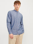 JJESUMMER BAND LINEN BLEND SHIRT LS SN