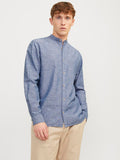 JJESUMMER BAND LINEN BLEND SHIRT LS SN