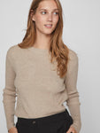 VICOMFY O-NECK L/S KNIT TOP- NOOS