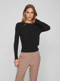 VICOMFY O-NECK L/S KNIT TOP- NOOS