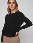 VICOMFY O-NECK L/S KNIT TOP- NOOS