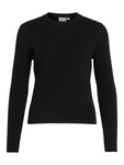 VICOMFY O-NECK L/S KNIT TOP- NOOS