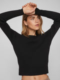 VICOMFY O-NECK L/S KNIT TOP- NOOS