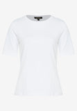 T-Shirt mit U-Boot Ausschnitt  weiß  Frühjahrs-Kollektion