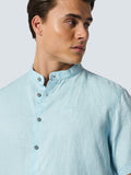 Shirt Short Sleeve Granddad Linen Solid