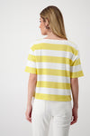 T-Shirt, dry lemon Ringel