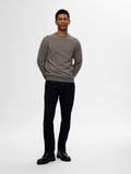 SLHROSS LS KNIT STRUCTURE CREW NECK NOOS