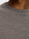 SLHROSS LS KNIT STRUCTURE CREW NECK NOOS