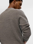 SLHROSS LS KNIT STRUCTURE CREW NECK NOOS