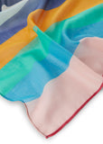 Schal mit Streifen aus recyceltem Polyester