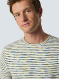 T-Shirt Crewneck Multi Coloured Melange Stripes