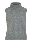 VIBELUNA HIGH NECK S/L KNIT VEST-NOOS