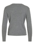 VICOMFY O-NECK L/S KNIT TOP- NOOS