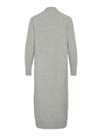 VIKIKU L/S HIGH NECK MIDI KNIT DRESS/PB